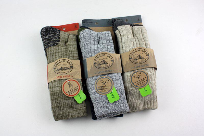 The store manager recommends American gold toe outdoor male socks comfortable and resistant to warm and breathable 2 double