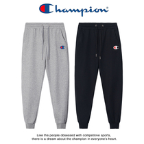 Japanese version of Champion Champion pants mens and womens autumn cotton tow feet pants couples leisure sports embroidery trousers