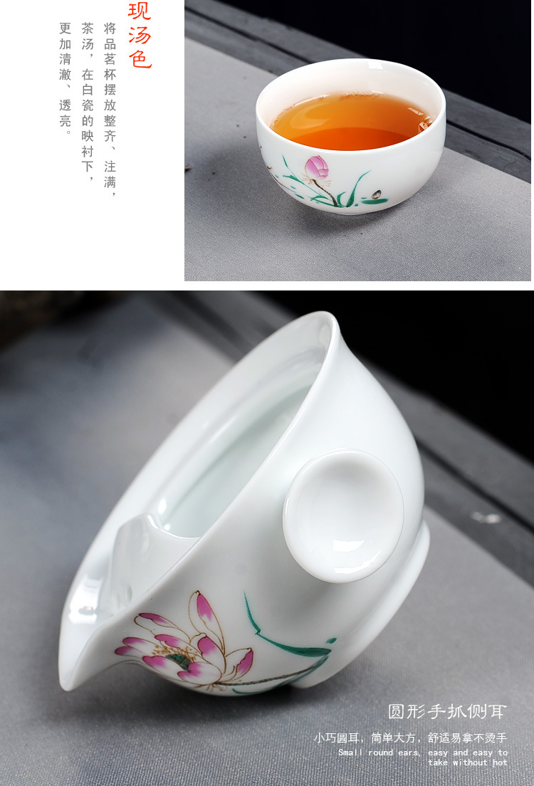 Nhanh chóng Cup Một Nồi Một Cốc Cốc Tay Màu Xanh và Trắng Gốm Du Lịch Xách Tay Tea Set Văn Phòng Trà Ấm Trà