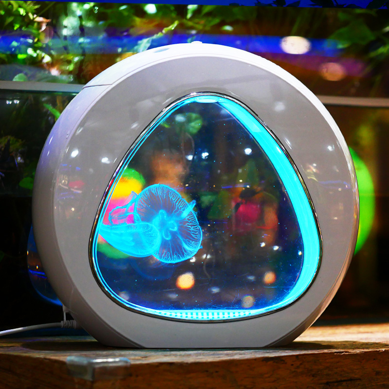 Moonlight Jellyfish Live Entry Pet Mini Fish Tank Red Moon Sea Moon Viewing Jellyfish Desktop Jellyfish Tank 2nd Generation