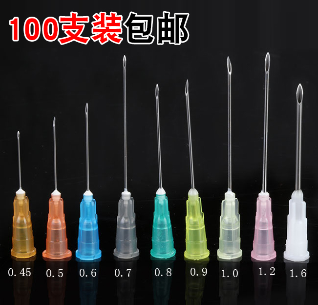 100 Mount Slant Point Gum Needle Tip Point Glue Needle Point Gum Machine Accessories Perfume Notes Ink Needle