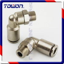 All-copper nickel-plated quick-plug connector YPF-L 6-01 8-02 10-03 12-04 Pneumatic connector elbow