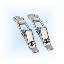 Stainless steel buckle duckbill buckle 102 iron nickel-plated equipment luggage lock buckle industrial machinery spring toolbox buckle
