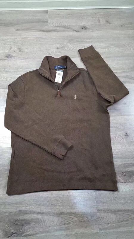 Polo Ralph Lauren Ralph Lauren Pony Logo Half-Zip Stand Collar Knit Sweater for Men