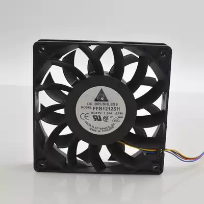 Delta FFB1212SH 12025 12V 1 24A 12CM High speed motherboard pwm large air volume fan