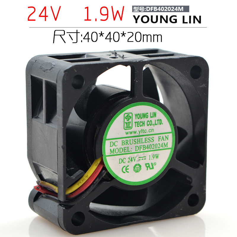 Original Yonglin 4020 DFB402024MA 24V 1 9W 4CM Inverter Inverter Server Fan