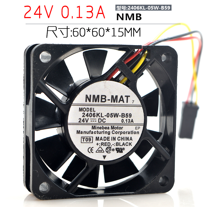 Original dress NMB 2406KL-05W-B59 6015 24V 24V 0 13A 6CM CNC NUMERICAL CONTROL MACHINE HAIR fan