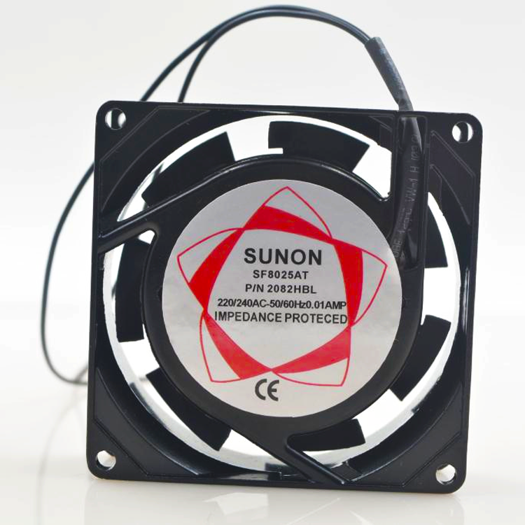 New SUNON 8025 8CM 220V SF8025AT AC fan double ball axial fan