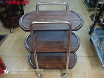  Special offer three-layer hot pot car Three-layer wine driver push three-layer dining car Titanium handrail 4S shop service car