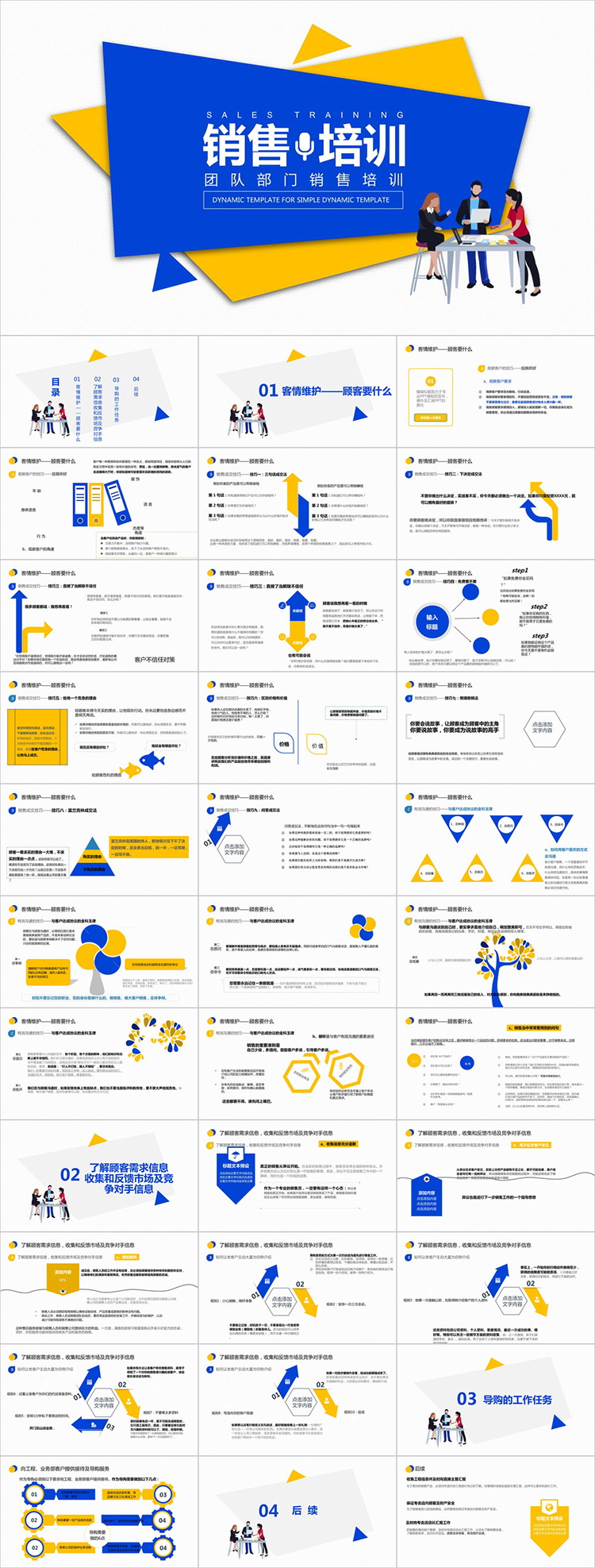 图片[12]-公司企业销售人员培训PPT模板合集，含沟通 话术 技巧 心态 经验 技能等，可拿来即用！-91智库网