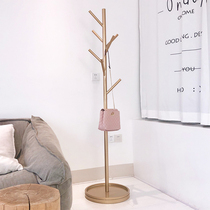 Simple modern light luxury metal hangers Floor-to-ceiling hangers Designer Nordic bedroom coat rack hangers