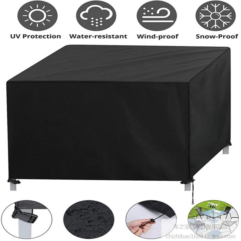 Customizable 420D Oxford cloth padded furniture cover machine dust cover outdoor garden tables and chairs rain-proof water bed bag
