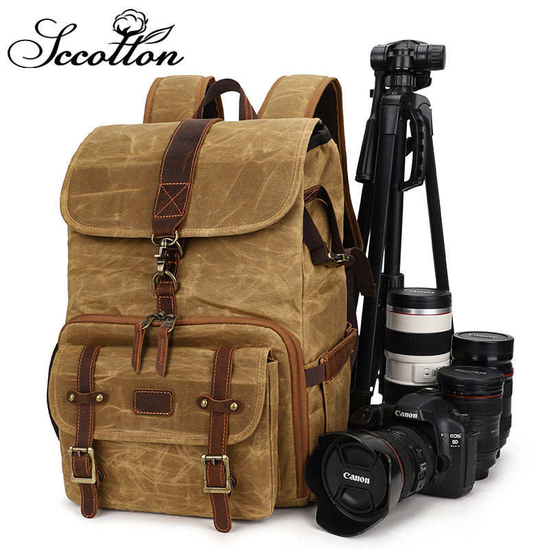 Suitable for Canon Nikon Sony Photography Camera Bag Backpack National Geographic Backpack Waterproof Dye Canvas Computer