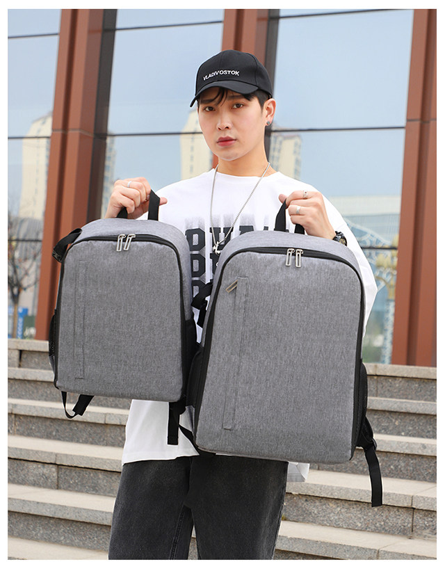 Light large capacity micro single eye camera Single-eye double shoulder camera shoulder bag suitable for Canon Nikon Sony Multifunction anti-splash water