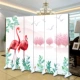 Đơn giản 3d Flamingo Nền tươi Tường gấp màn hình Phân vùng Thời trang Phòng khách Lối vào Beauty Office Hotel