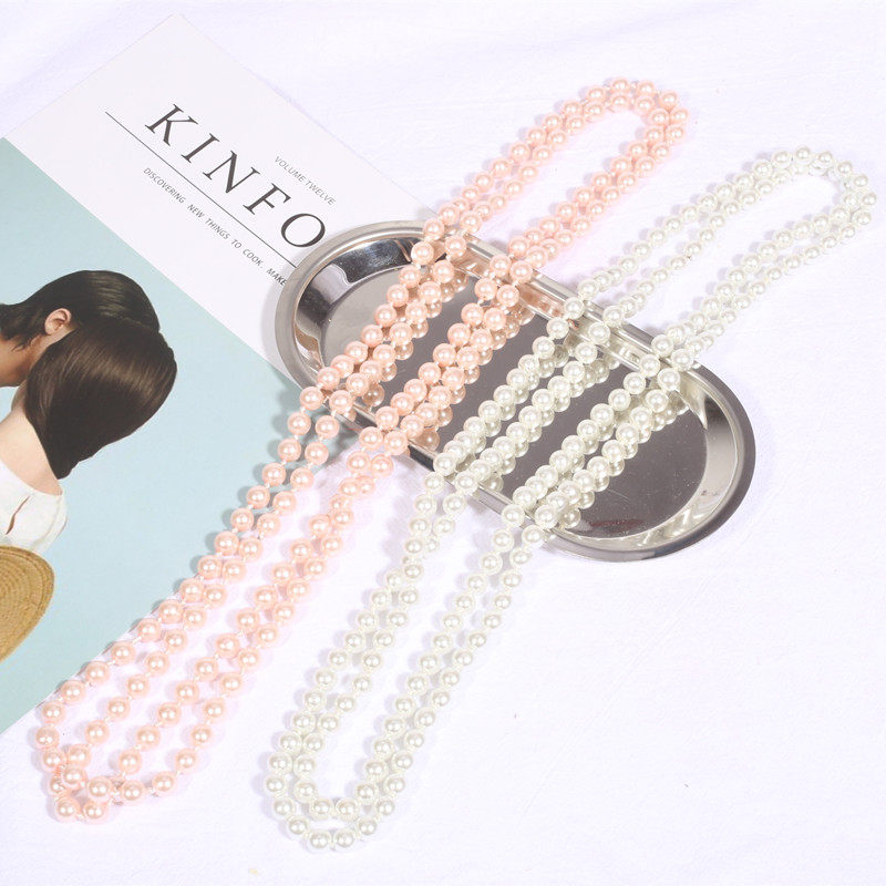 Simulation pearl necklace pearl props hand nail photo props ins shooting background decoration ornaments