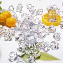 Large simulation crushed ice cubes props Gu Mei props shooting auxiliary props fake ice cubes acrylic photography props