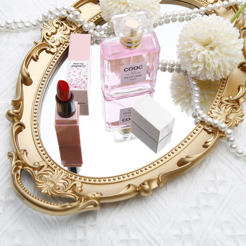 Retro mirror tray European decoration shooting net red photography ornaments trinkets posing for ins wind photo props