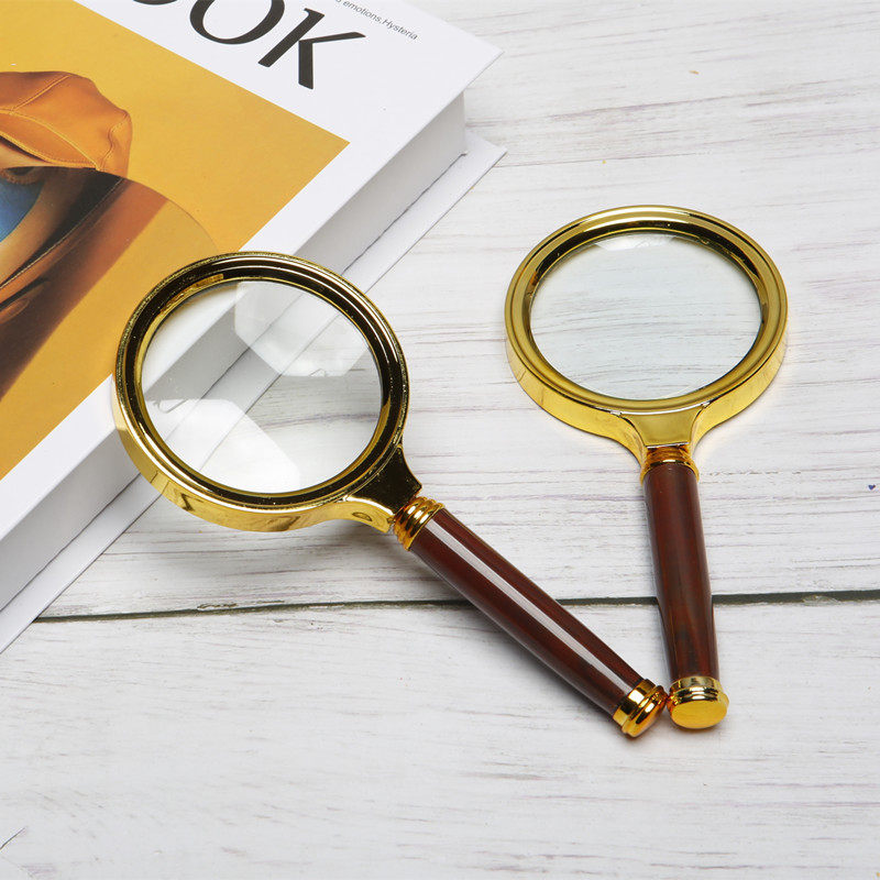 High definition magnifying glass for old people reading ancient playing children's magnifying glass holding a magnifying glass to catch weekly items photo props
