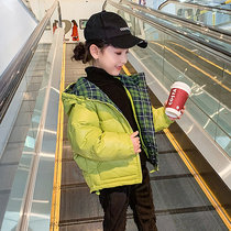 Childrens clothing girls down jacket winter 2020 new childrens female big child Korean version of the Western style thickened winter coat short section