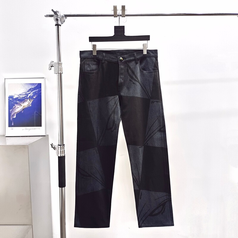 Matty Boy Anti Promo Dark Gray Plaid Jeans