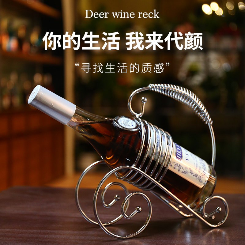 Home Red Wine Glass Rack Red Wine Rack Pendulum wine decorated upside down Wine Bottle Shelf Modern Light Lavish Metal Wine Rack
