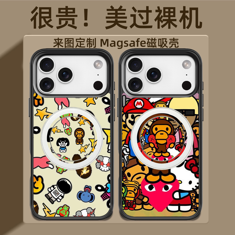 Monkey Bape Mini Colorful Monkey Magsafe Compatible Magnetic Phone Case Duo for Apple 11 12 13 14 15 16 17 Pro Max Same Style Plus Airbag Stand iPhone 18 Monkey Bape Mini Colorful Monkey Magsafe Compatible Magnetic Phone Case Duo for Apple 11 12 13 14 15 16 17 Pro Max Same Style Plus Airbag Stand iPhone 18