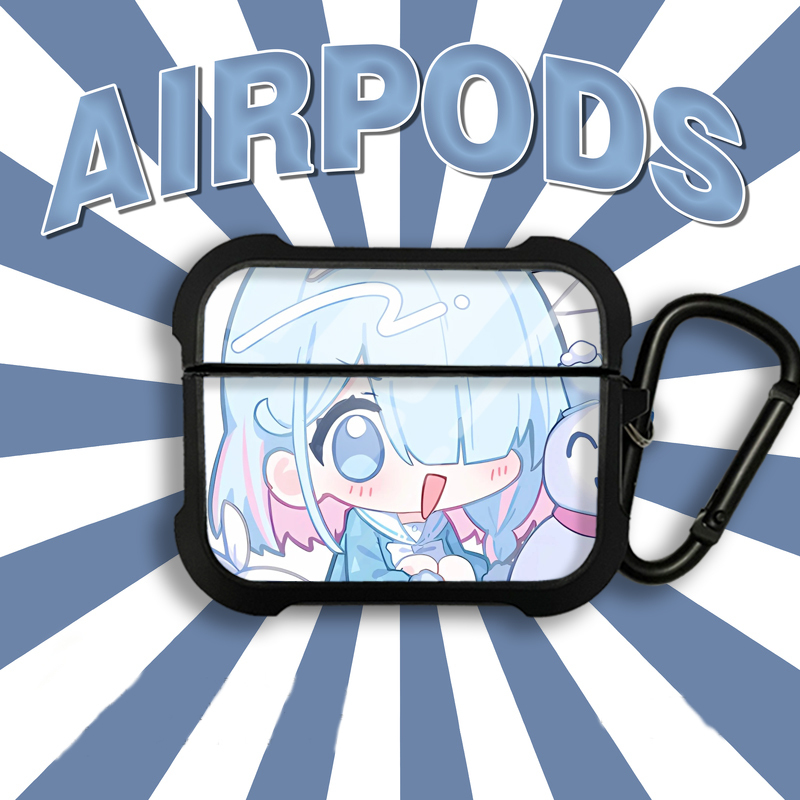 Azure Archive Hoshino Shinyo Xinhua Qiangbei Protective Case for AirPods Pro, Compatible with Apple 1/2/3/4/5 Generation Earphone Cases, AirPods 4 New Wireless Silicone Anti-Drop Cover