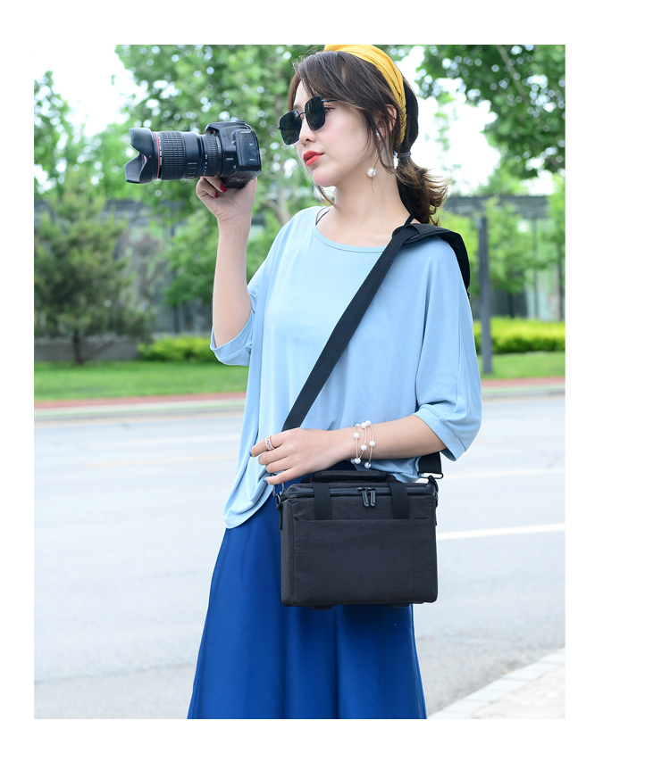 Túi đựng máy ảnh DSLR micro đơn di động Messenger Canon Nikon Sony chuyên nghiệp kỹ thuật số chống nước ba lô chụp ảnh - Phụ kiện máy ảnh kỹ thuật số balo peak design 20l