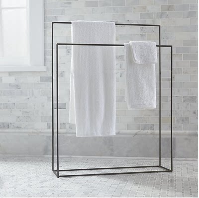 Towel Rack Extremely Simple Balcony Hung Clothes Iron Art Minimalist Make-up Room Bathroom clothes hanger on floor hanging clothes hanger sunbathing