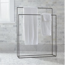 Towel rack minimalist balcony hanging clothes wrought iron simple toilet bathroom clothes rack floor hanging hangers drying clothes