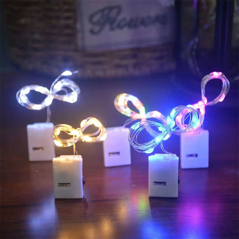 LED light-emitting light with adjustable flash color light line small light string line small white box light small square box light led light-emitting light