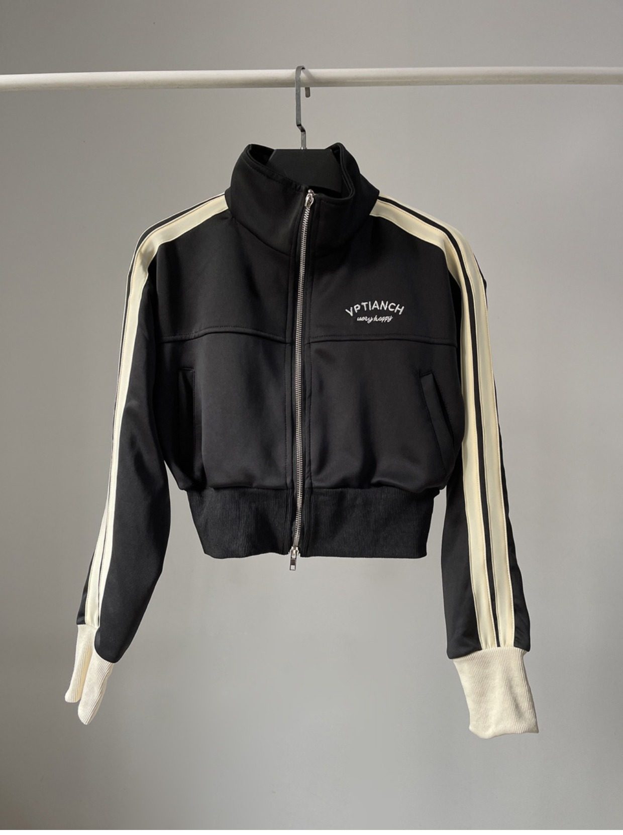 ジャケット・アウター rosenkreuz layered crop double zip up Double Zip-Up Cropped Hoodie – MAUVSTUDIO®