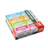 Двухцветный ластик для школьников, детские обучающие художественные канцтовары, E631