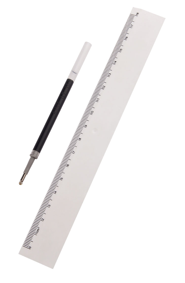 宝克笔芯蓝黑色按压式中性芯替芯ps2300防漏墨双珠笔头0.7mm笔芯