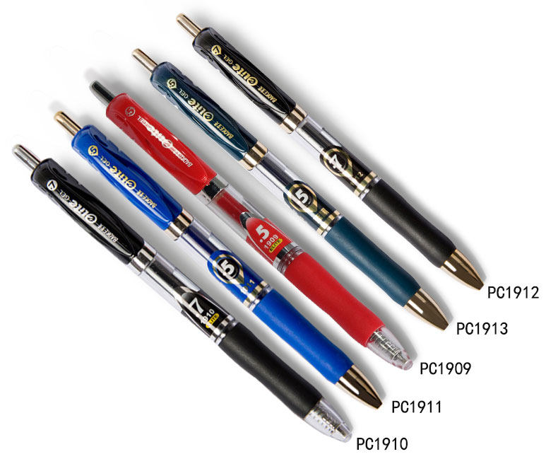 宝克中性笔PC1909PC1911按动处方笔0.5mm签字笔 宝克中性笔PC1909PC1911按动处方笔0.5mm签字笔