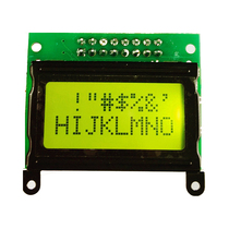 LCD0802 LCD screen Yellow Green 5V or 3 3v optional 0802A-1 industrial grade ultra-thin LCD