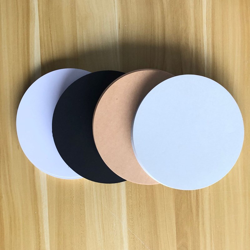 Diameter 7 8 9cm180g round white black grey cardboard cow leather cardboard handmade DIY drawing 50 sheets
