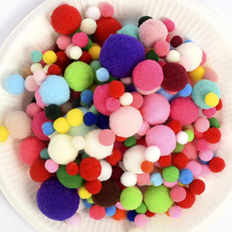 Gross Ball Diy Plush Ball Handmade Diy Making Material Small Fur Ball Ornament Nursery Color Gross Fur Ball