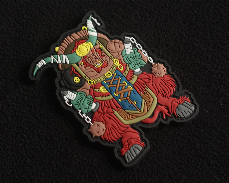 12 Nhãn dán chiến thuật PVC chất lượng cao của Zodiac Morale Bull Armc bán miếng dán ủi quần áo