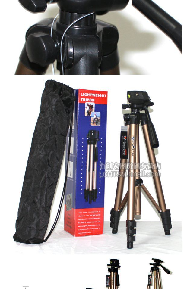 Weifeng WT3130 SLR kỹ thuật số máy ảnh chân máy điện thoại nhẹ tự sướng đơn vi camera DV chân máy sống - Phụ kiện máy ảnh DSLR / đơn chân tripod điện thoại