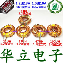 8026 - 22uh 33uh 47uh 100uh 13A High current 20mm ferrite magnetic ring Toroidal inductor