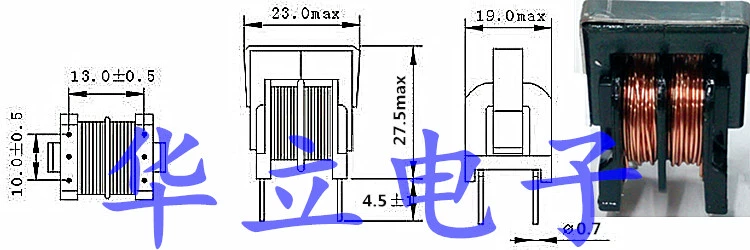 UU10.5-2.2MH 5MH 6 10 33 40 50mh Bộ lọc cảm ứng chế độ chung 10*13 UF10.5