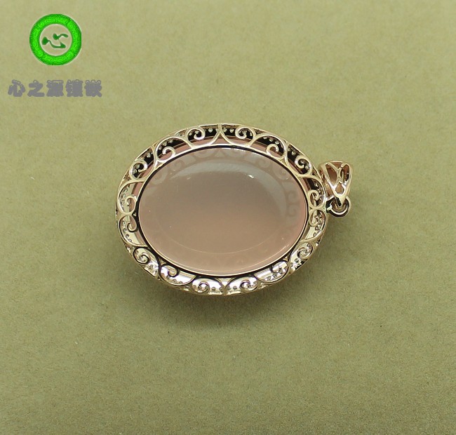 (Xing Family Workshop) Hibiscus Stone Pendant Personality Customized 18K Gold Inlay 102293
