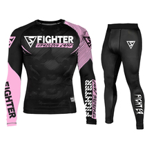 UFC Venom Boxing Sanda Training Suit MMA tight-fitting mens and womens fighting quick-drying long-sleeved suit customization
