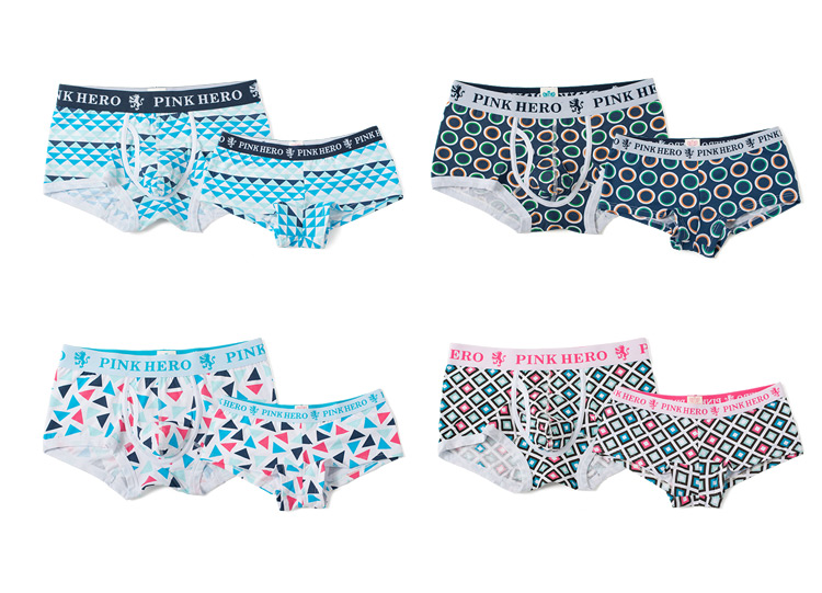 Châu âu và Hoa Kỳ gió vài đồ lót cotton men in ấn U capsule của nam giới boxer mùa hè ladies quần short vuông thoáng khí