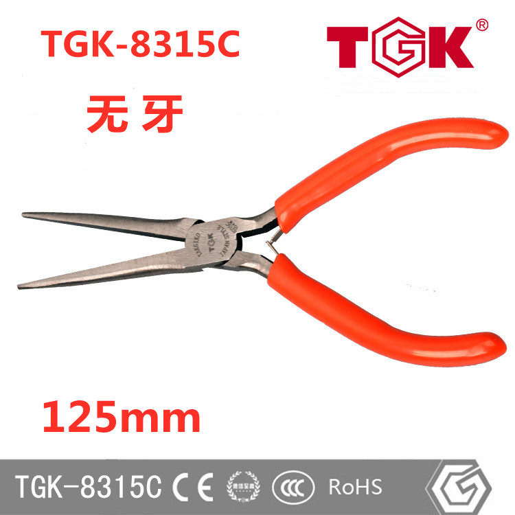 TGK brand De Zhigao long young mouth pliers TGK-8315C lengthened mini needle-nose pliers multi-functional electrician sharp-nosed pliers