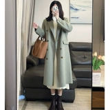 Шерстяное пальто, демисезонная зимняя куртка, подходит для подростков, увеличенная толщина