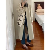 Плащ, куртка, осеннее длинное японское пальто для отдыха, коллекция 2023, подходит для подростков