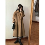 Шерстяное пальто, демисезонная зимняя куртка, подходит для подростков, увеличенная толщина